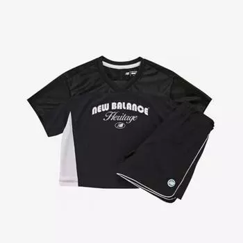 New Balance Детские шорты с коротким рукавом и сеткой для девочек B1 Nk9yf2123g 19 NK9YF2123G 19/130