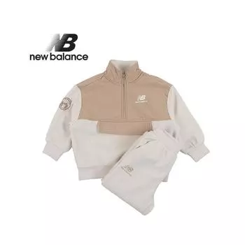 New Balance Детский флисовый тренировочный комплект Nk9yc4561u 39 цвета слоновой кости 100