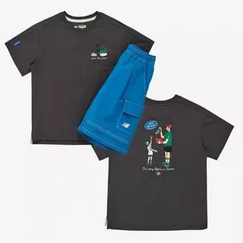New Balance Детский комплект с короткими рукавами для семейного праздника B1 Nk9yf2301u 1.NK9YF2301U 17/120