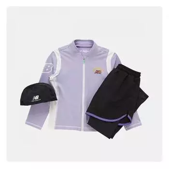 New Balance Детский рашгард для девочек Essential Nk9re2101g Lave (88)Lavender/110