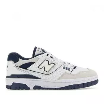 New Balance Двухцветные кожаные кроссовки 550 Bb550stg белые US4.5