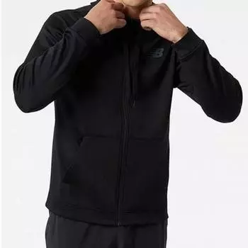 New Balance Fleece Full Zip Hoodie Nbn0c46031 19 black/110