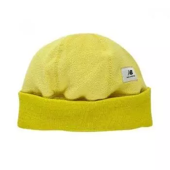 New Balance Fleece Watch Cap Short Beanie Nbgdcaf304 45 yellow green/FREE