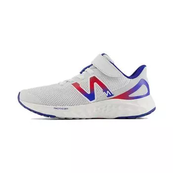 New Balance Fresh Foam Arishi v4 Банджи с кружевным верхом и ремешком Little Kid Quartz Grey Team Royal Kids Кроссовки Team-Red PAARIFB4 35