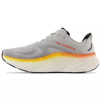 New Balance Fresh Foam X More v4 Алюминиевые серые мужские кроссовки Hot Marigold Neon-Dragonfly MMORCO4