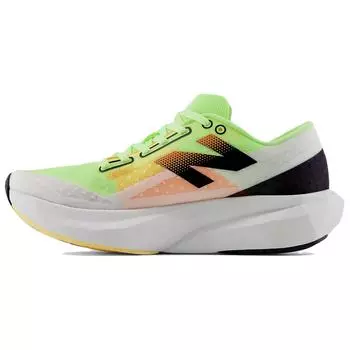 New Balance FuelCell Rebel v4 White Bleached Lime Glo Мужские кроссовки Bleached-Lime-Glow Hot-Mango MFCXLL4 41.5