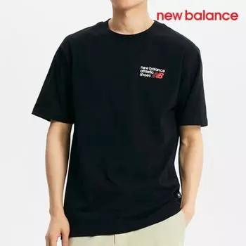 New Balance Футболка D24 Nbnee2S041 19 Uni Premium с коротким рукавом S FREE/L