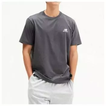 New Balance Футболка Kqj Nbnee21013 17 Common Essential с маленьким логотипом и коротким рукавом Gray series/100