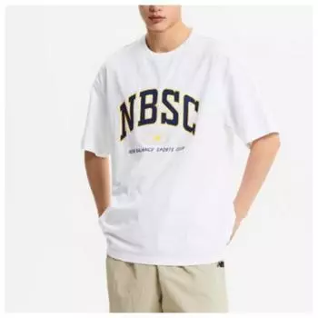 New Balance Футболка Kqj Nbnee22533 10 Common Nbsc Футболка с коротким рукавом Semi Ove White series/100