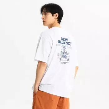 New Balance Футболка Nqj Nbnee21523 10 Uni Nb BOy BOstOn с коротким рукавом O 100