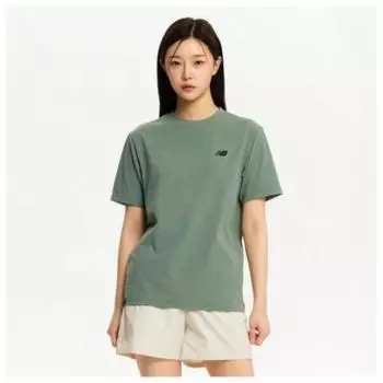 New Balance Футболка Nqj Nbnee22433 49 Uni Frozen Маленький логотип Футболка с коротким рукавом Khaki series/100