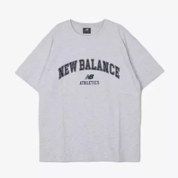 New Balance Футболка Rqk Nbnefco213 16 Uni Essential Arch Logo Футболка с коротким рукавом Sem 100