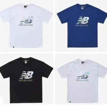 New Balance Футболка с большим логотипом Sport Club Tripper Nb white (90)