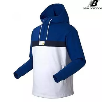 New Balance Футболка с длинным рукавом Half Club Nbmh81e613 Bl Half Zip Up New Val Union Hoodie 90