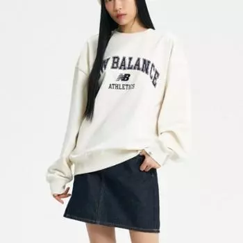 New Balance Футболка с длинным рукавом Lqj Nbncd33823 64 Public Arched Graphic Sweatshirt Semi 105