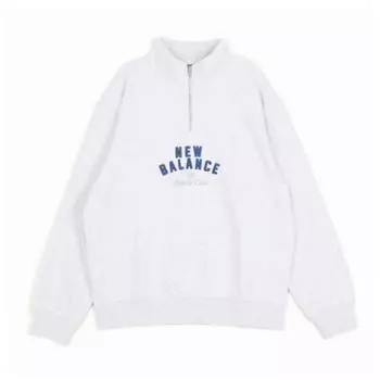 New Balance Футболка с длинным рукавом Rqk Nbncfco123 16 Public Sports Club Толстовка с застежкой-молнией на половину длины Gray series/100