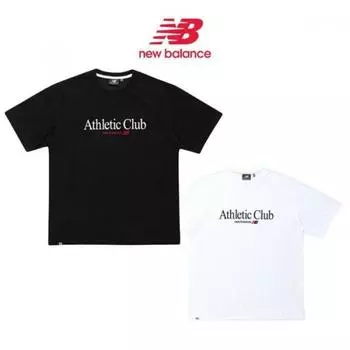 New Balance Футболка с коротким рукавом 24New Uni Cool Turf Center Letter Cool blacks/90