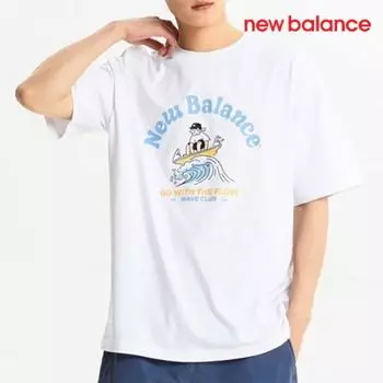 New Balance Футболка с коротким рукавом D24 Nbnee21643 10 Uni Nb Boy Surfing Футболка с коротким рукавом FREE/L