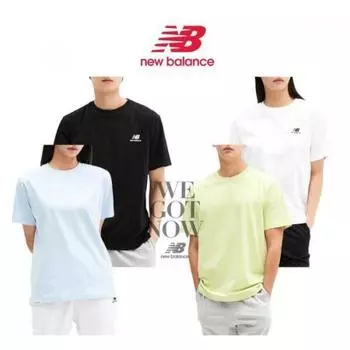 New Balance Футболка с коротким рукавом и логотипом унисекс Nbnee21013 Light green/100(L)