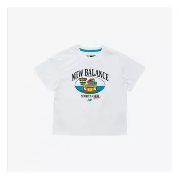 New Balance Футболка с коротким рукавом Kids EssenTial Graphic Sorona Nk9ee2105u W (10)White/110