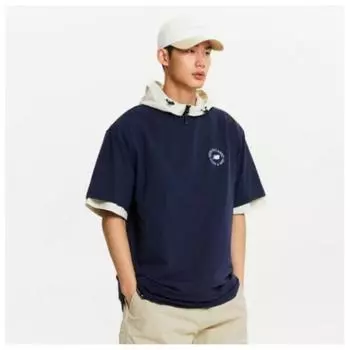 New Balance Футболка с коротким рукавом Lqj Nbnee22443 03 Uni Frozen Camping Graphic Футболка с коротким рукавом Navy series/90