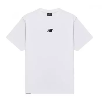 New Balance Футболка с коротким рукавом Nb ESSential Center Logo для мужчин и женщин, белая Nbnee21033 10 NBNEE2103310/S (90 measurements)