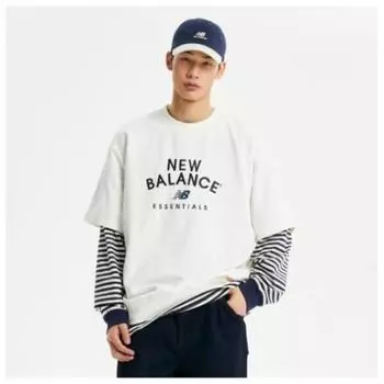 New Balance футболка с коротким рукавом Nqj Nbnce21053 64 Uni Essential свитшот с коротким рукавом полу Beige series/90