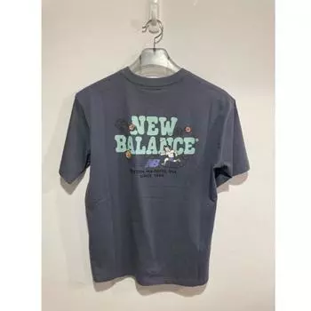 New Balance Футболка с коротким рукавом с надписью Nb Boy Basketball Nbnef21543 темно-фиолетового цвета (CF)DARK PURPLE/85(XS)