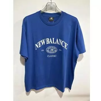 New Balance Футболка с коротким рукавом Uni Heritage Nbnef21463, королевский синий (63)ROYAL BLUE/85(XS)