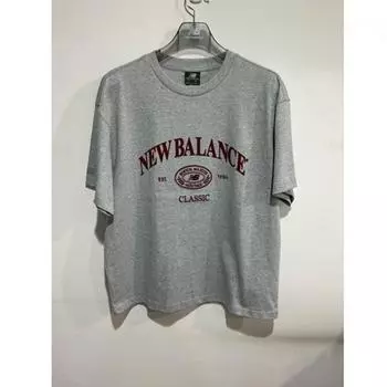 New Balance Футболка с коротким рукавом Uni Heritage Nbnef21463 меланж-серый (AC)MELANGE GRAY/85(XS)