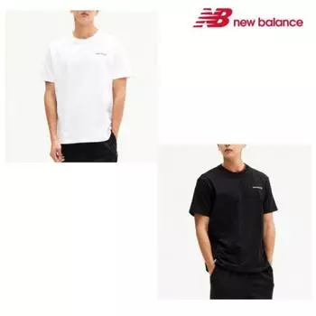New Balance Футболка с коротким рукавом Uni Essential Back Big Logo Nbned21023 19 10 146535 white/110(XXL)