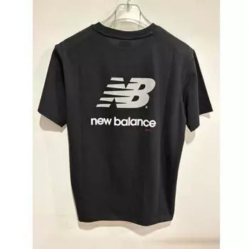 New Balance Футболка Uni Ess Back Big Logo с коротким рукавом Nbnef21423 черная (19)BLACK/85(XS)