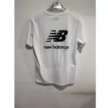 New Balance Футболка Uni Ess Back Big Logo с коротким рукавом Nbnef21423 белая (10)WHITE/85(XS)