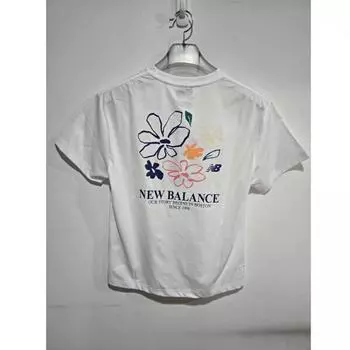 New Balance Футболка Uni Frozen Flower с коротким рукавом Nbnef31663 белая (10)WHITE/85(XS)