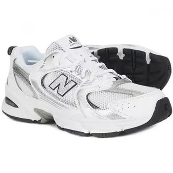 New Balance Genuine New Balance 530 Gs White Silver Metallic Indigo GR530SB1:220(US4)