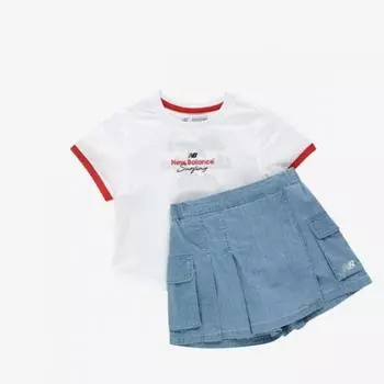 New Balance Girls Ringer Tee Nqj Nk9ye2701g 10 130