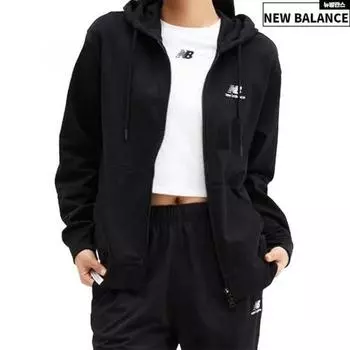 New Balance Half Club Essential Single Mesh Hoodie Nbmde21013 black/90