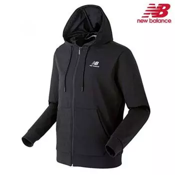 New Balance Half Club Hoodie Nbmda21013 Bk Single Mesh Double Weaved Hoodie 90