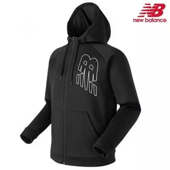 New Balance Half Club Hoodie Nbmdb46021 Bk Tenacity Brushed Hoodie 95