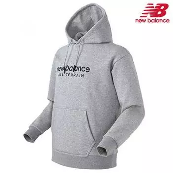 New Balance Half Club Hoodie Nbn0cb9033 Gr Letter Logo Hoodie Ball 100