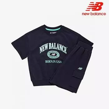 New Balance Half Club Kids Heritage Sweat Shorts Set Up Nk9ye2111u 59 Shorts 130