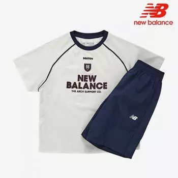 New Balance Half Club Kids Woven Sporty Set Up Nk9ye2502u 36 Short Sleeve Tee 110