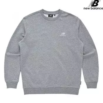 New Balance Half Club Nbncd11013 Gr Basic Small Logo Sweatshirt StAndard Fit Men And women 90