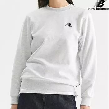 New Balance Half Club Nbncd31013 LG Essential Small Logo Sweatshirt StAndard Fit Men And women 110