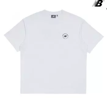 New Balance Half Club Nbned22563 Wh Nb Boy Runners Club Graphic Short Sleeve Tee 100