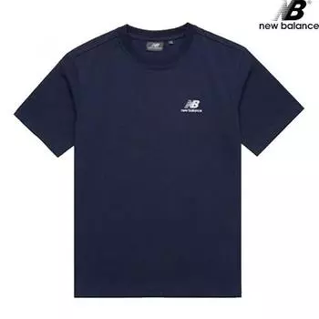 New Balance Half Club Nbnedb1153 Na EssenTial Small Logo ShorT Sleeve Tee Unisex T shirT 100