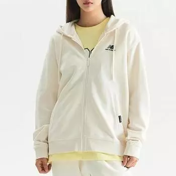 New Balance HAlf Club New BAlAnce A New BAlAnce Uni Полуовер Толстовка с капюшоном на молнии Nbmdd310 ivory/090