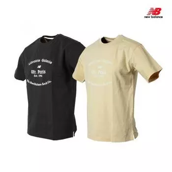 New Balance Half Club Uni Nb X Ofr.paris Short Sleeve Tee Nbneb2l033 NBNEB2L03319 black/95