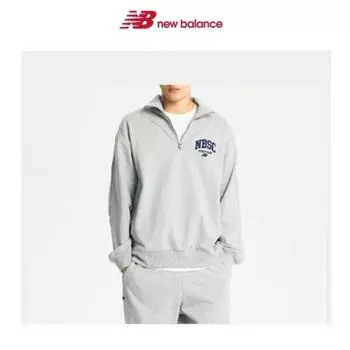 New Balance Half Club Uni Nbsc Half Zip Up Толстовка Nbncd31823 Ac (AC)Melange Gray/110(XXL)