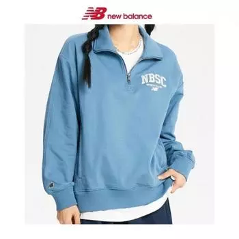 New Balance Half Club Uni Nbsc Полу-молния Толстовка Nbncd31823 50 (50)Blue/90(S)
